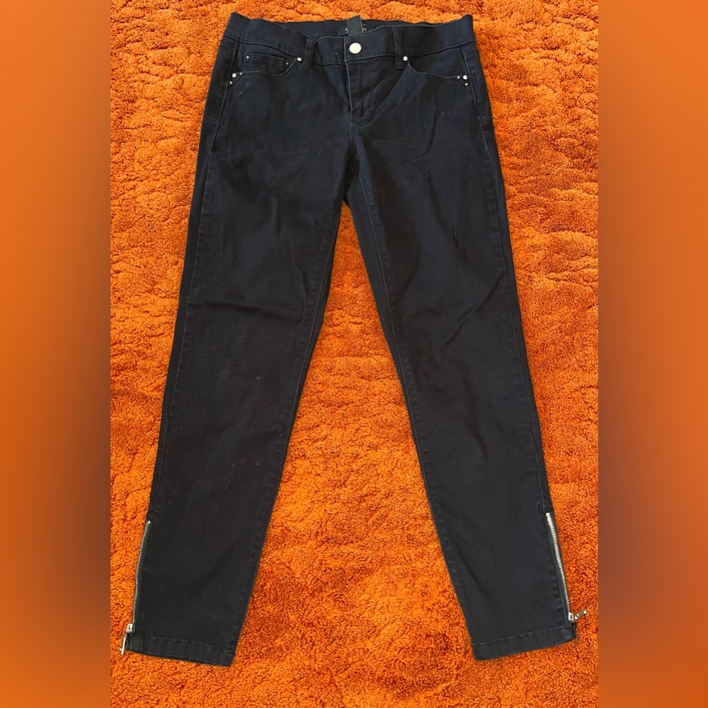 White House Black Market Skimmer Black Pants Women’s Size 6 - Picture 1 of 14